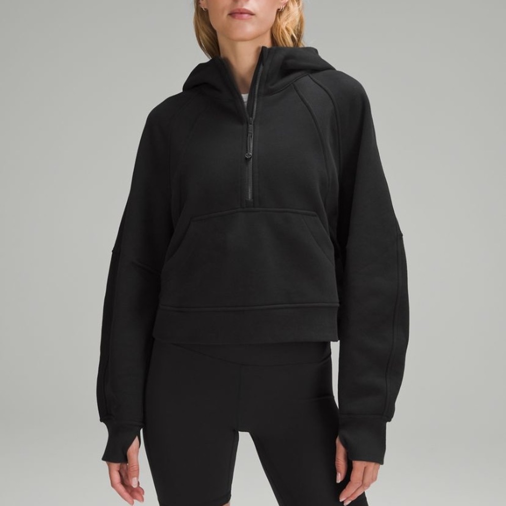 Lululemon Oversized Quarter Zip Scuba Black